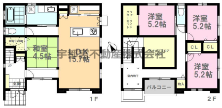  �~�������l�܂����Ԏ��ɂȂ�܂��I���[�����Ղ�̂��Z�܂��͂ƂĂ��������₷���ł��ˁ�P�K��2�K�̊ԂɃX�L�b�v�t���A���������܂��̂ŁA�G�ߕ������[���₷���ł��I