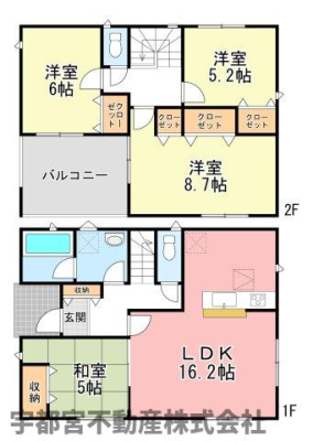  �y�Ԏ��}�z1�����@�L�X�Ƃ���LDK�ɉ����A�S�����Ɏ��[������������Ƃ肠��4LDK�ł��B��Q����2�̃N���[�[�b�g�t���Ŏ��[��UP�I�S����2�ʍ̌��Ŗ��邭�A���������ɗD�ꂽ���K�ȏZ�܂��ł��B