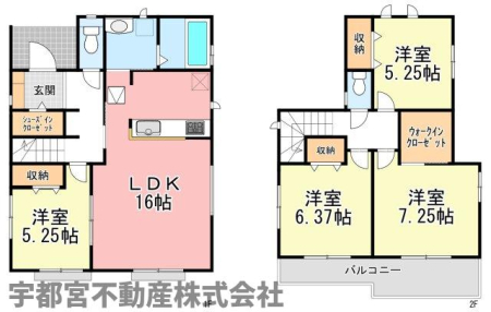  �y�Ԏ��}�z�S����5���ȏ�̂�Ƃ肠��4LDK�BWIC��y�Ԏ��[�ȂǁA�ƑS�̂ɖL�x�Ȏ��[�������B1�K�̓Ɨ������m���͗��q�p�⏑�ւɕ֗��ł��B������̖��邢�Z�܂��B