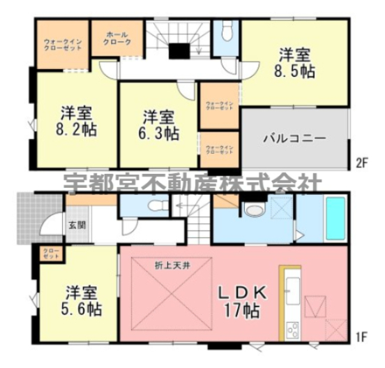  �y�Ԏ��}�z1�����@�Ԏ��}�ł��BLDK�P�V���ƍL���@�J�E���^�[�L�b�`������ ���n�����Ƒ��̏Ί�@good�ł��B