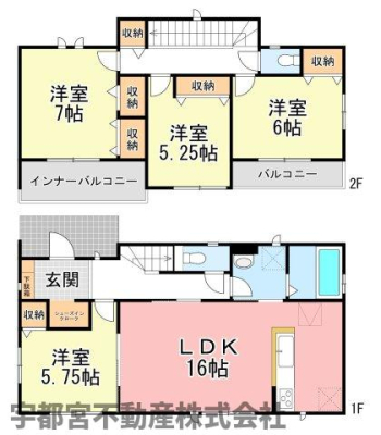  �y�Ԏ��}�zA�����@1�K��5.75���̗m��������4LDK�ŁA���C�t�X�^�C���ɍ��킹�_��Ɋ��p�ł��܂��B�S�������[�ɉ����V���[�Y�C���N���[�N������A�������ڂ��₷���Ԏ��ł��B