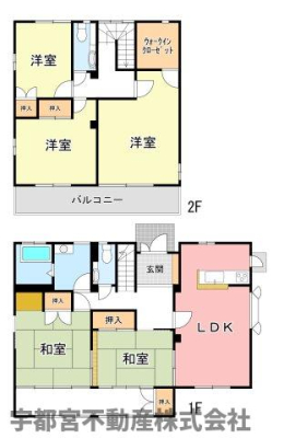  ��������E���ʂ��ǍD�ȓ������5LDK�B2�K�̂Q��������o����ł��郏�C�h�o���R�j�[��A2�ԑ����̘a���A�L�x�Ȏ��[�ȂǁA��l���Ƒ��ł����K�ɉ߂�����H�v�����ڂł��B