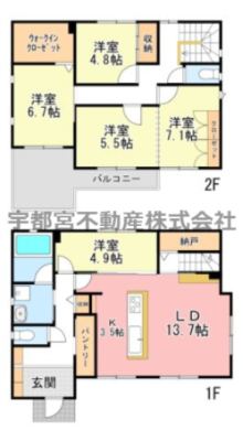  ���[�͖L�x��4LDK�I17�����̍L�XLDK�I���Ԏd�؂��5LDK�ɂ��Ή��B�Ƒ��̐�����p�r�ɍ��킹�ď_��Ɏg����Ԏ��B