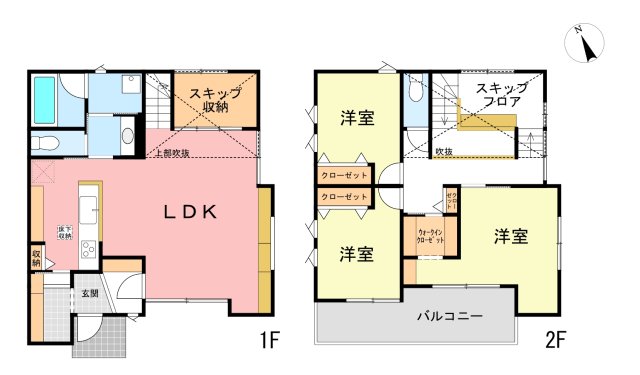  �X�L�b�v�t���A�̂����炵�BLDK��18.5���A�Q�K6���A4.5���Q�����B���։��̃V���[�Y�C���N���[�[�b�g�A�e�������[�ȂǁA���[�̓o�b�`����